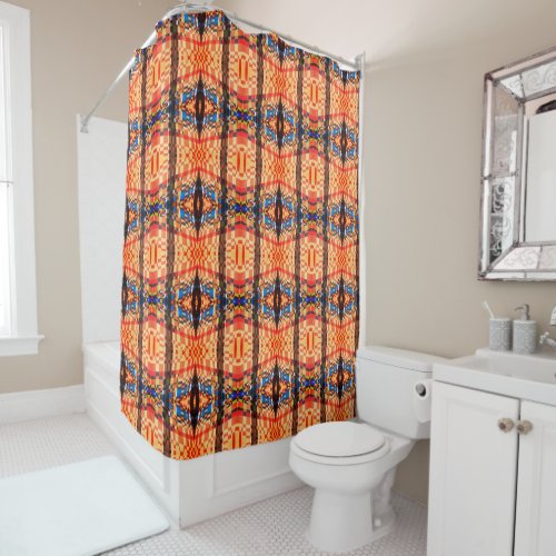 Southwest Abstract Shower Curtain