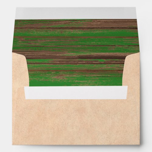 Southwest Adobe and Weathered Green Painted Wood Envelope