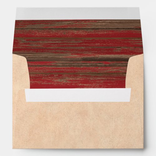 Southwest Adobe and Weathered Red Painted Wood  Envelope