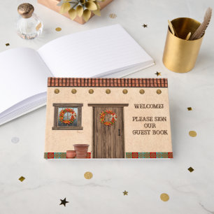 Southwest Adobe Hacienda Personalized Guest Book