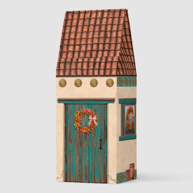 Southwest Adobe House Design Roasted Coffee (Back)