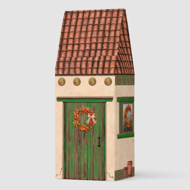 Southwest Adobe House Design Roasted Coffee (Back)