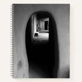 Southwest Adobe Passageway: Black & White Photo Notebook
