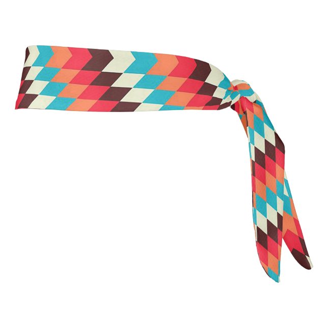 Southwest America Native Pattern Tie Headband (Rotate 90)