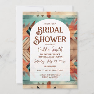 Southwest Aztec Bridal Shower Invitation