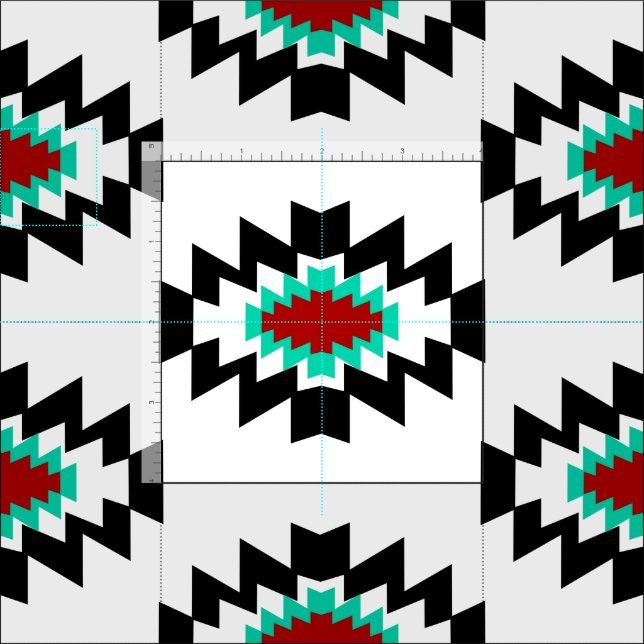 Southwest Aztec Native American Tribal Design Fabric | Zazzle