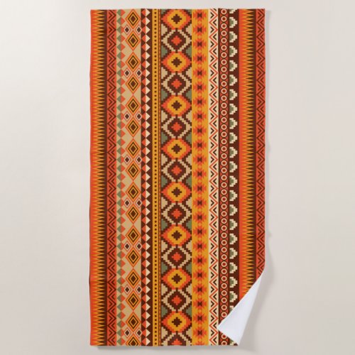 Southwest aztec pattern beach towel
