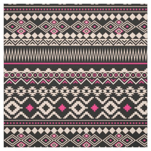 Southwest aztec pattern colorful fabric