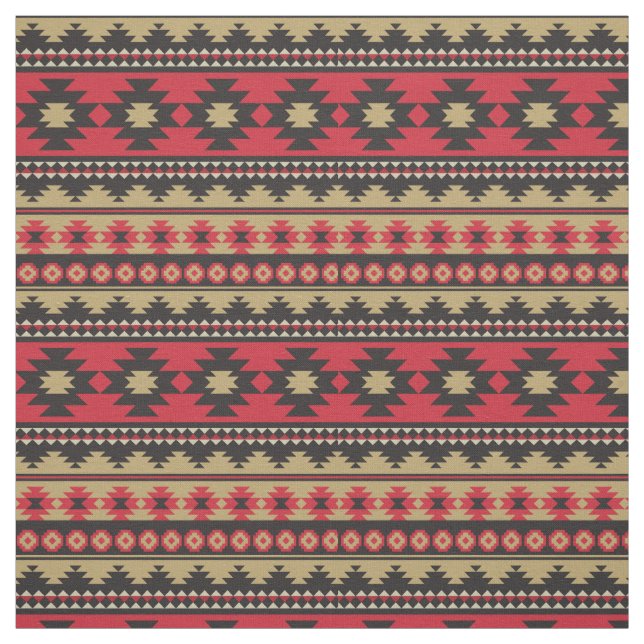 Southwest aztec pattern colorful fabric (Swatch)