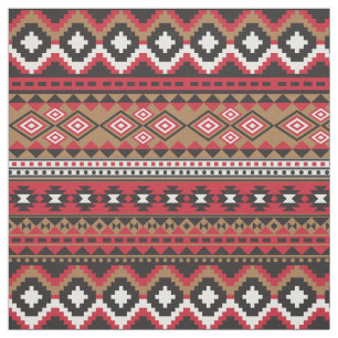 Southwest aztec pattern colorful fabric