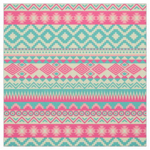 Southwest aztec pattern colorful fabric