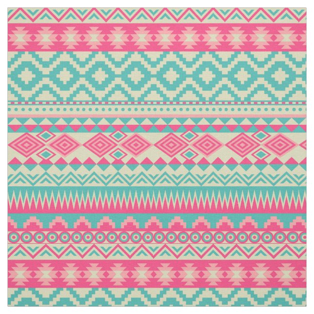 Southwest aztec pattern colorful fabric (Swatch)