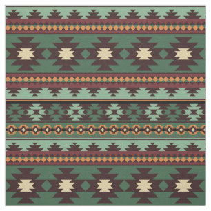 Southwest aztec pattern colorful fabric