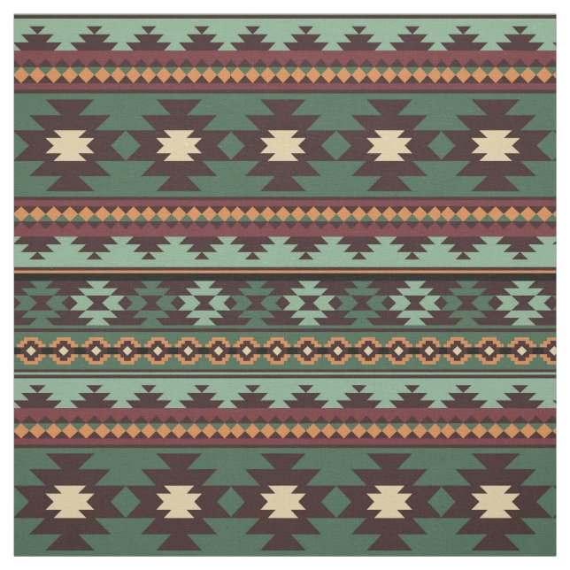 Southwest aztec pattern colorful fabric (Swatch)