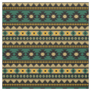 Southwest aztec pattern colorful fabric