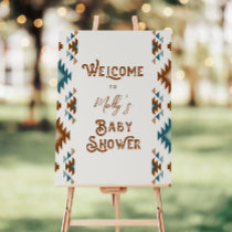 Southwest Baby Shower Foam Board Welcome Sign