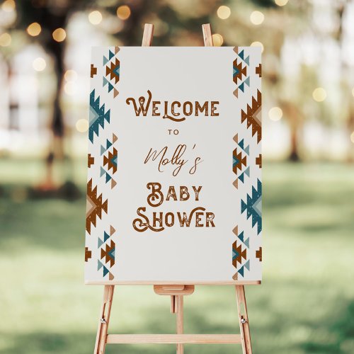 Southwest Baby Shower Foam Board Welcome Sign