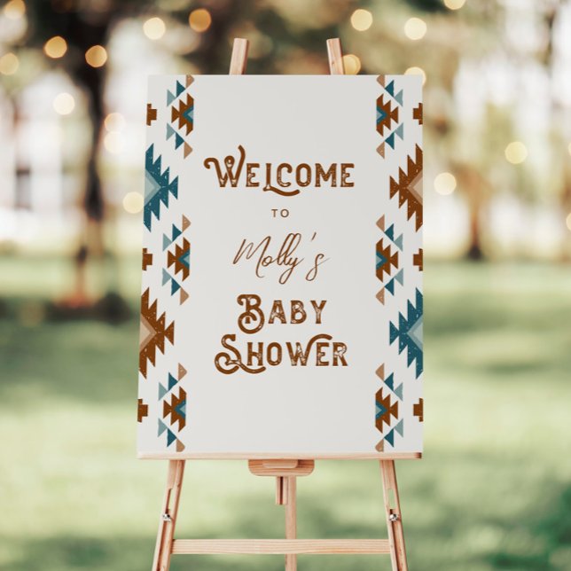 Southwest Baby Shower Foam Board Welcome Sign (Creator Uploaded)