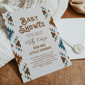 Southwest Baby Shower Invitation | Cowboy Baby