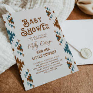 Southwest Baby Shower Invitation   Cowboy Baby