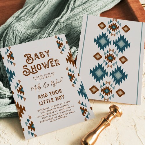 Southwest Baby Shower Invitations