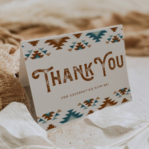 Southwest Baby Shower Thank You Cowboy Baby Card