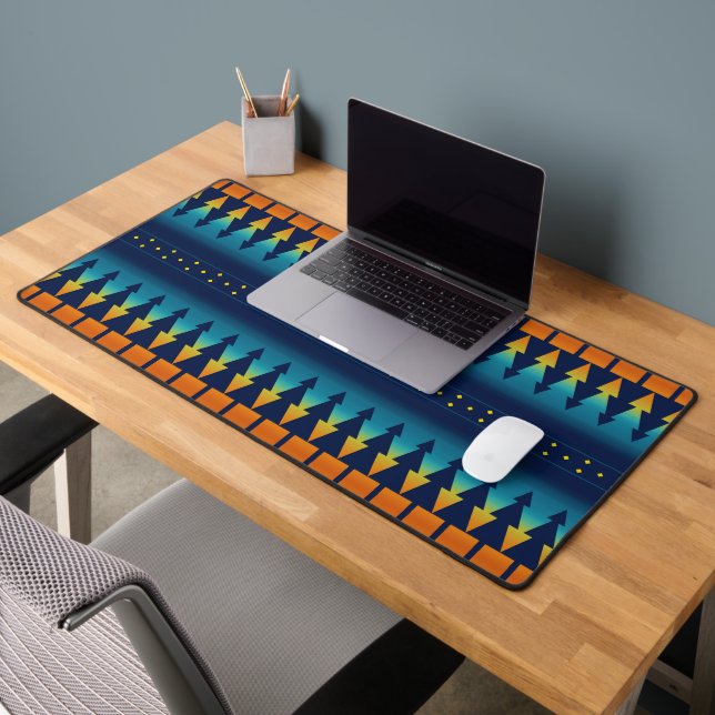 Southwest Blanket Style Sunset Pines  Desk Mat (Office 2)