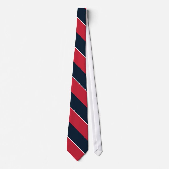 Southwest Blue and Red Striped Tie (Front)