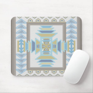 Southwest Blues Indian Blanket Art Design Mouse Pad