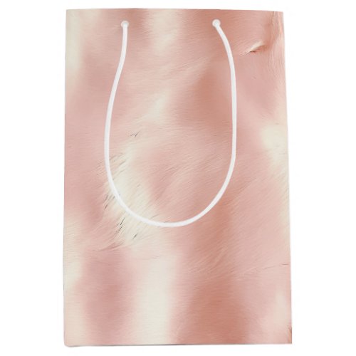 Southwest Blush Pink Cowgirl Cowhide Medium Gift Bag