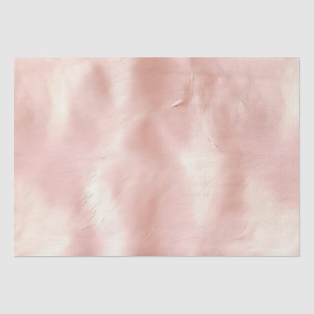 Southwest Blush Pink Cowgirl Cowhide Tissue Paper (Front)