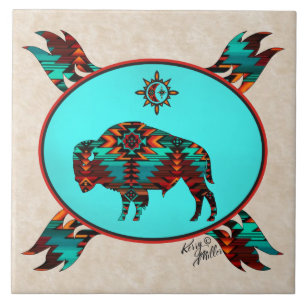 Southwest Buffalo Ceramic Tile