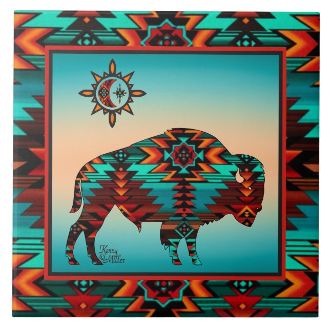 Southwest Buffalo CERAMIC TILE (Front)