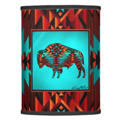 Southwest Buffalo Table Lamp