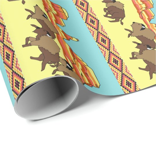 Southwest Buffalo Wrapping Paper