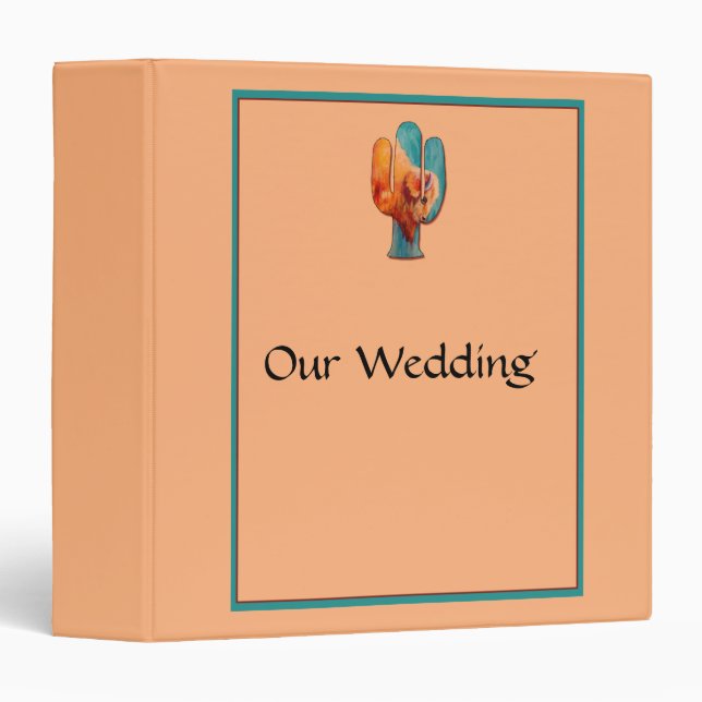 Southwest Cactus and Buffalo Binder (Front/Spine)