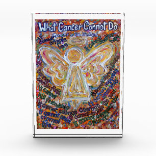 Southwest Cancer Angel Custom Paperweight Acrylic Award