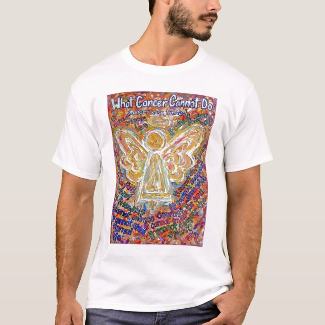 Southwest Cancer Angel (Painting Front, Text Back) T-Shirt (Front)