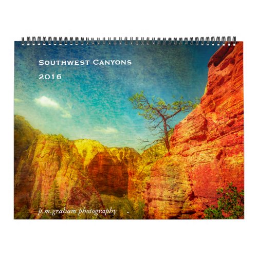 Southwest Canyons Calendar