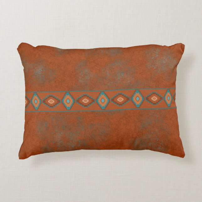 Southwest Canyons Diamond Decorative Pillow (Front)