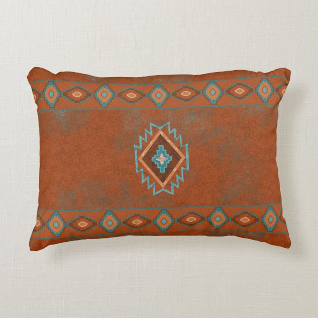 Southwest Canyons Diamond Decorative Pillow (Front)