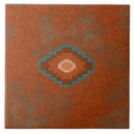 Southwest Canyons Diamond Geometric Pattern Ceramic Tile