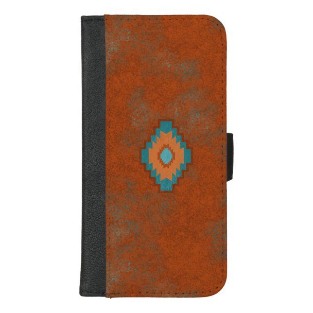 Southwest Canyons Diamond iPhone Wallet Case (Front)