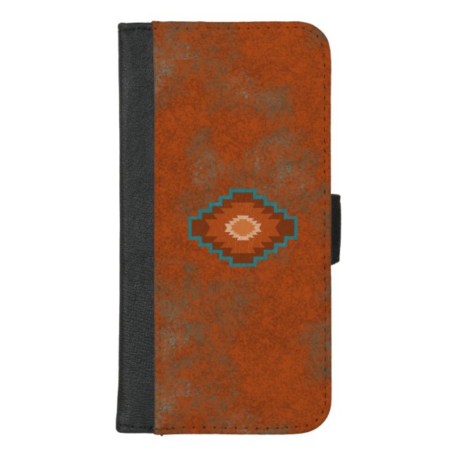 Southwest Canyons Diamond iPhone Wallet Case (Front)