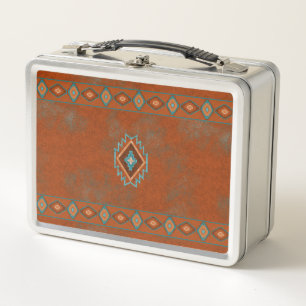 Southwest Canyons Diamond Metal Lunch Box