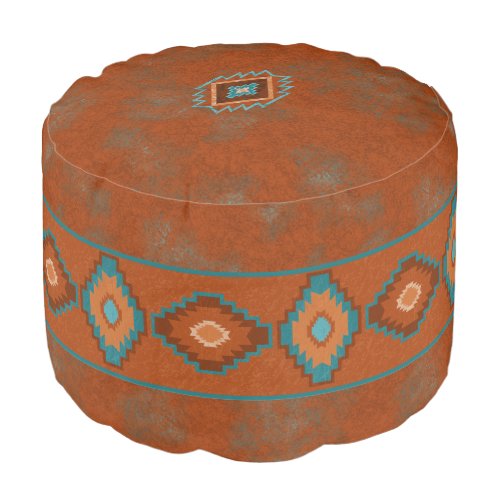 Southwest Canyons Diamond Pouf