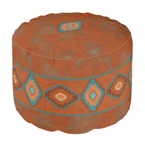 Southwest Canyons Diamond Pouf