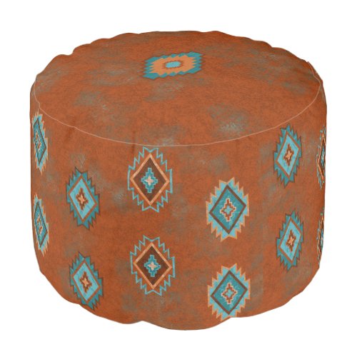 Southwest Canyons Diamond Pouf