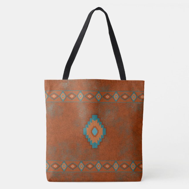 Southwest Canyons Diamond Tote Bag (Front)