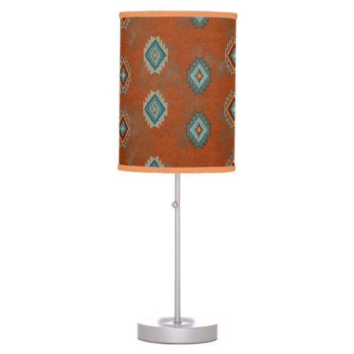 Southwest Canyons Diamonds Pattern Table Lamp